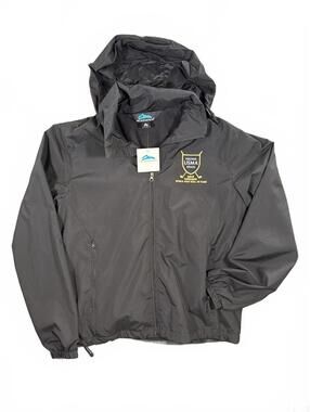 NWT Tri-Mountain Windbreaker Concealed Hooded Jacket USMA 2019 Golfing Grads - L